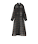 HYKE SHEER PLAID DRESS