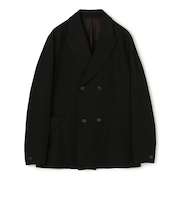 ウールリネンコットン ダブルブレステッド 4Bジャケット