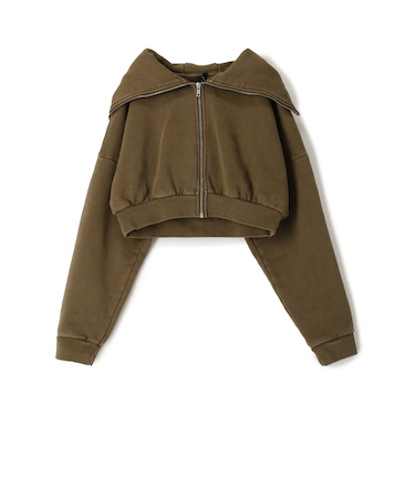 entire studios CROPPED FULL ZIP フーディー