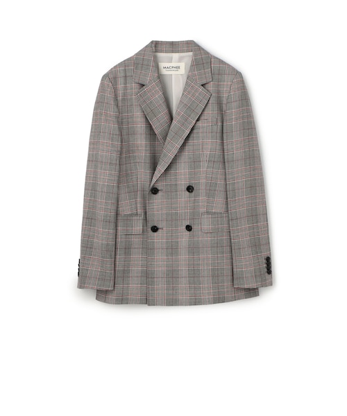 UNITED ARROWS チェック柄 ダブルブレストジャケット チェック ダブルジャケット｜ユナイテッドアローズ アウトレットの