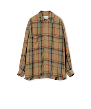 レーヨン ダブルポケット チェックシャツ Lyria