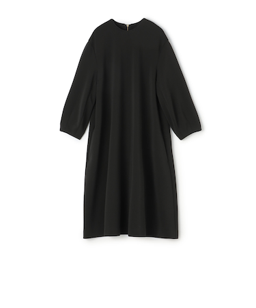 エラスティックジャージー Aラインワンピース