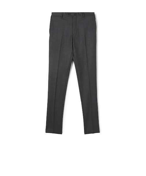 SUPER120’Sウール ストレッチ ノープリーツスラックス