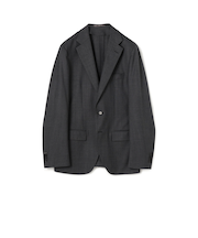 SUPER120’Sウール ストレッチ シングルブレステッド 2Bジャケット