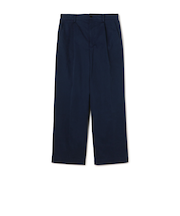 60/3 コットンオックスフォード 1プリーツバレルパンツ