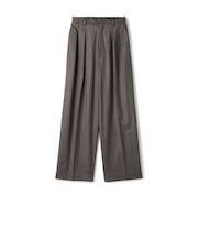 【WEB先行予約】Super160's ウールツイル 2タックワイドスラックス