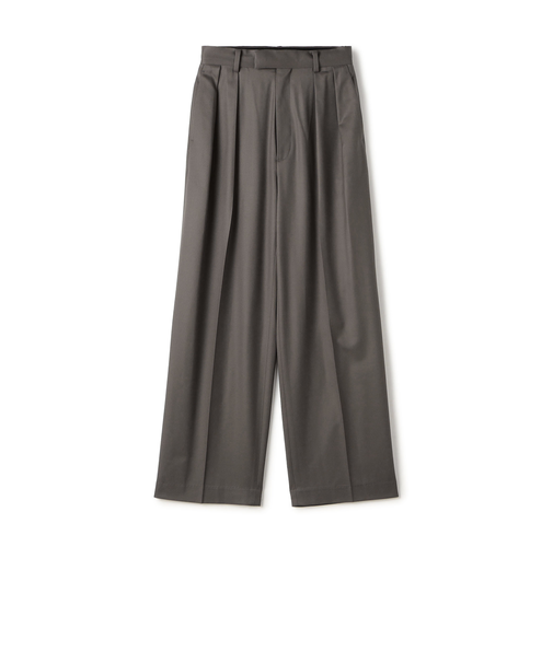 【WEB先行予約】Super160's ウールツイル 2タックワイドスラックス