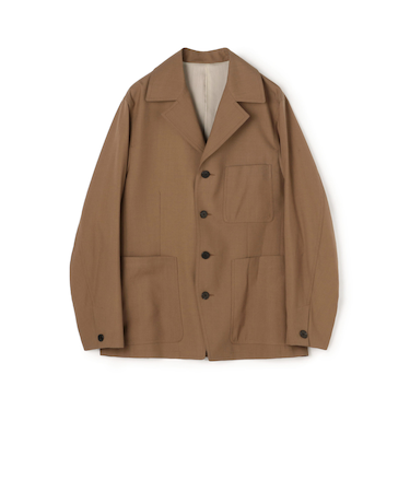 SUPER120’Sウール シングルブレステッド 4Bバルカラージャケット