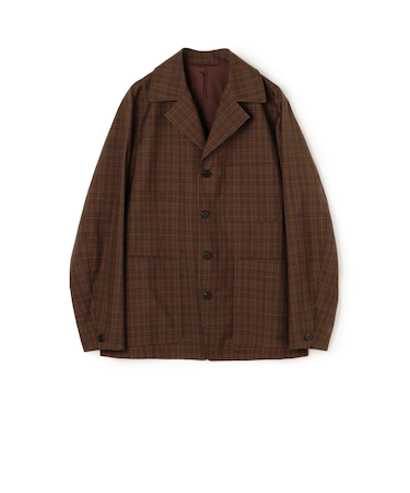 SUPER120’Sウール シングルブレステッド 4Bバルカラージャケット