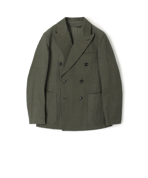コットンコーデュロイ ダブルブレステッド6Bジャケット ALBINI
