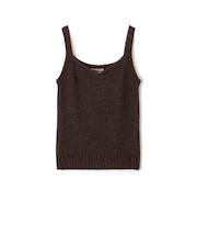 ウールブークレー ニット キャミソール