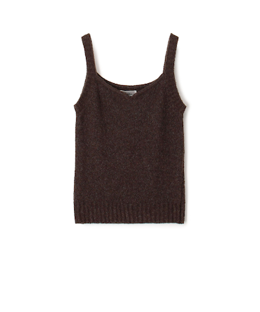 ウールブークレー ニット キャミソール