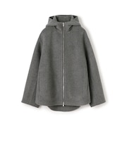 【WEB先行予約】ウールカシミヤダブルフェイス フーデッドショートコート