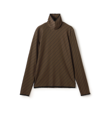 【WEB先行予約】ダイアゴナルジャージー タートルネックプルオーバー