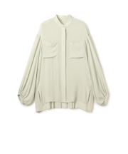 【WEB先行予約】ダブルクレープ チュニックブラウス