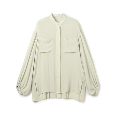 【WEB先行予約】ダブルクレープ チュニックブラウス