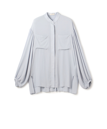 【WEB先行予約】ダブルクレープ チュニックブラウス