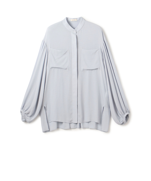 【WEB先行予約】ダブルクレープ チュニックブラウス