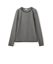 【WEB先行予約】ダイアゴナルジャージー クルーネックプルオーバー