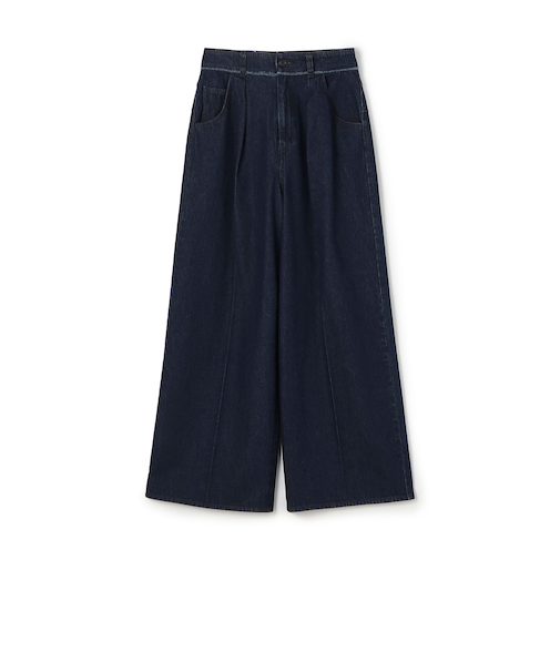 ハードツイストデニム ワイドパンツ