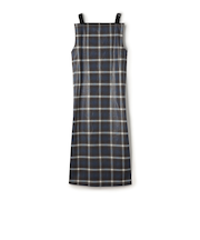 箔コーティングチェック  ロングワンピース