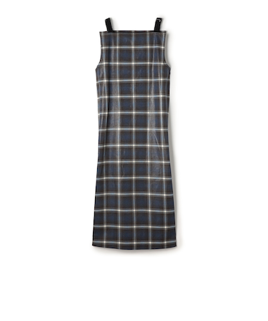 箔コーティングチェック  ロングワンピース