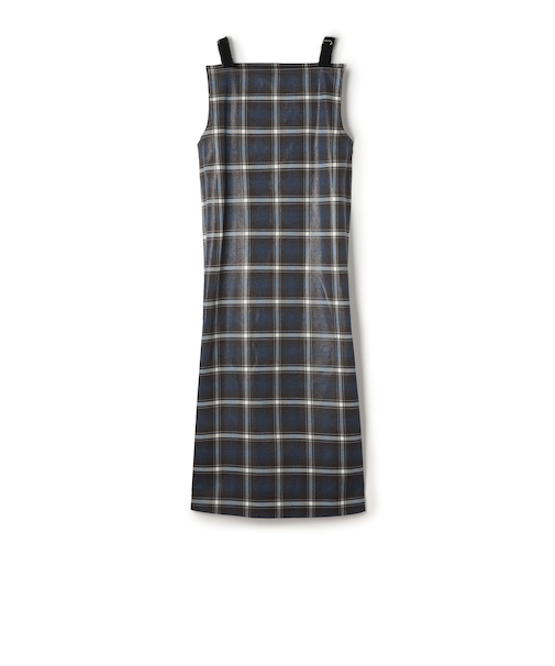 箔コーティングチェック  ロングワンピース