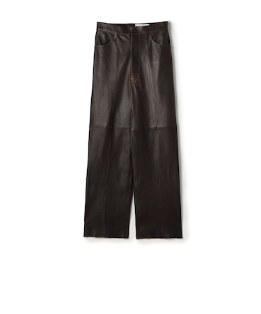 クラッシュレザーパンツ