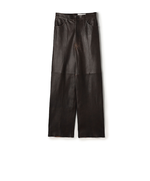 クラッシュレザーパンツ