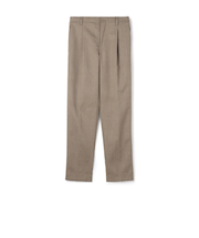 ウールヘリンボーン 1プリーツスラックス