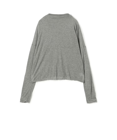 レーヨンカシミヤジャージー ビルドネックプルオーバー