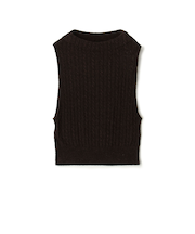 シルクループヤーン ケーブルベスト