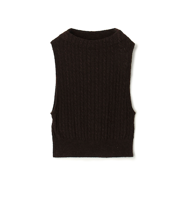 シルクループヤーン ケーブルベスト