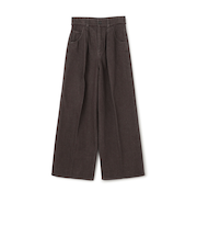 ハードツイストデニム ワイドストレートパンツ