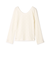 コットンシェニールヤーン ラウンドネックプルオーバー