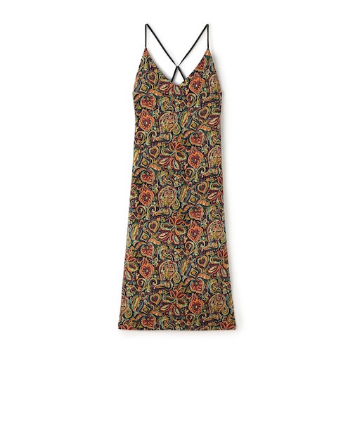 キュプラレーヨンジャカード キャミソールワンピース