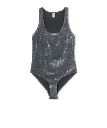 SIMONE WILD HAMMERED VELVET ボディスーツ