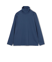 60/3スビンコットン タートルネック ロングスリーブカットソー