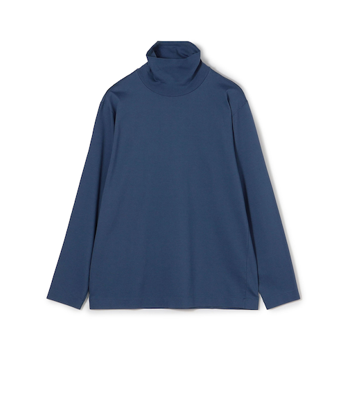 60/3スビンコットン タートルネック ロングスリーブカットソー