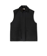 ダブルフェイスツイル ジレブルゾン