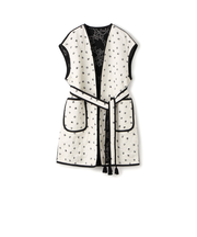 レーヨンサテンキルト ベルテッドジレ