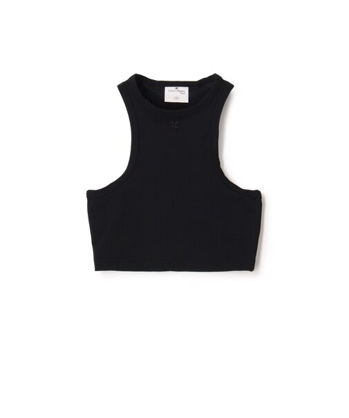Courreges JERSEY BRA ナイロンポリウレタン クロップドタンクトップ