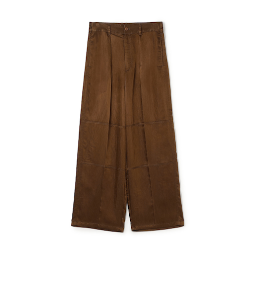 レーヨンナイロンカルゼ タックワイドパンツ