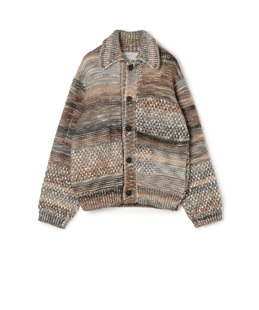 TOMORROWLAND tricot ウール アクリル ニットブルゾン