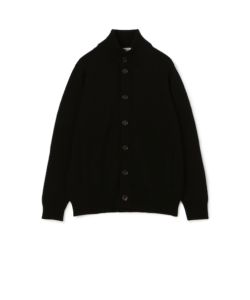 TOMORROWLAND tricot ウール スタンドカラーニットカーディガン
