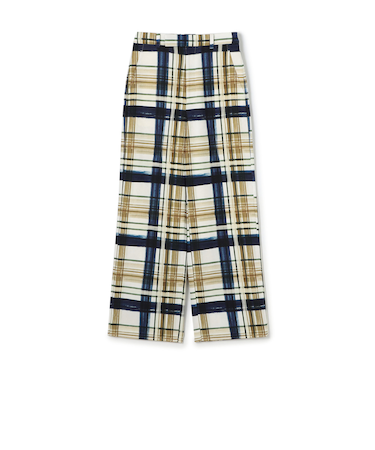 コットンレーヨングログラン ストレートパンツ