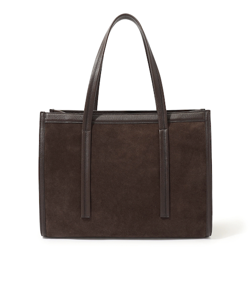 TOMORROWLAND シュリンクレザー×スウェードコンビ トートバッグ