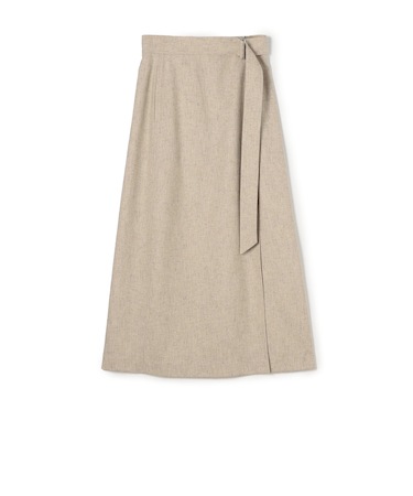 シルクネップツイード マキシスカート