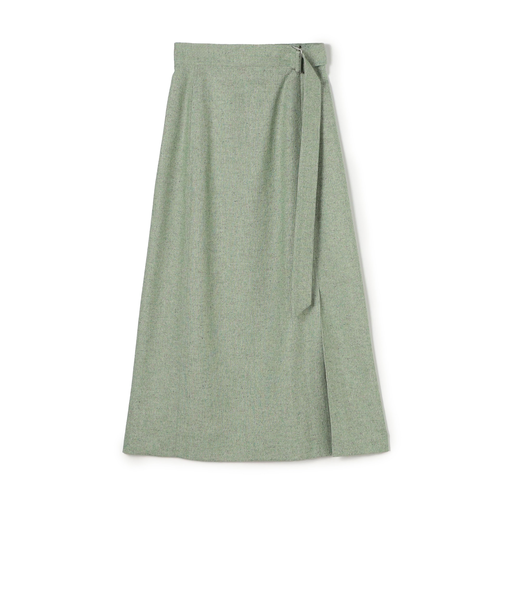 シルクネップツイード マキシスカート