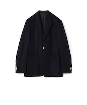 カレッジフランネルウール シングルブレステッド メタル釦 3Bジャケット
